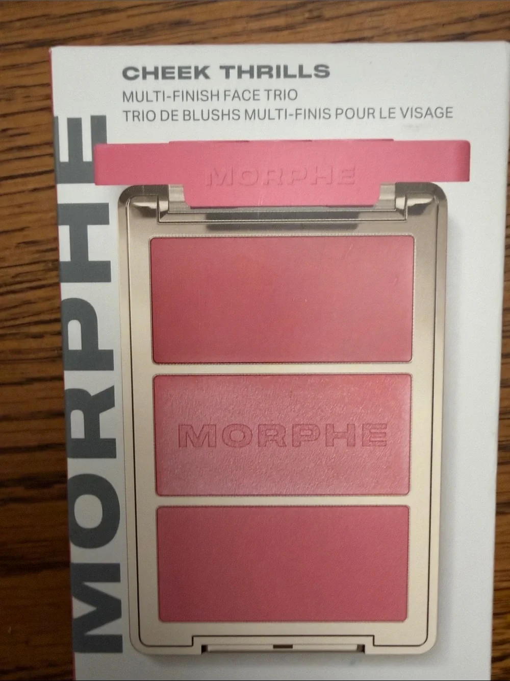 Morphe Cheek Thrills Trio + Lip Filter and Bronzer Stick - Pink Blush Set